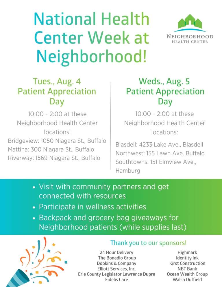 National Health Center Week Patient Appreciation Day