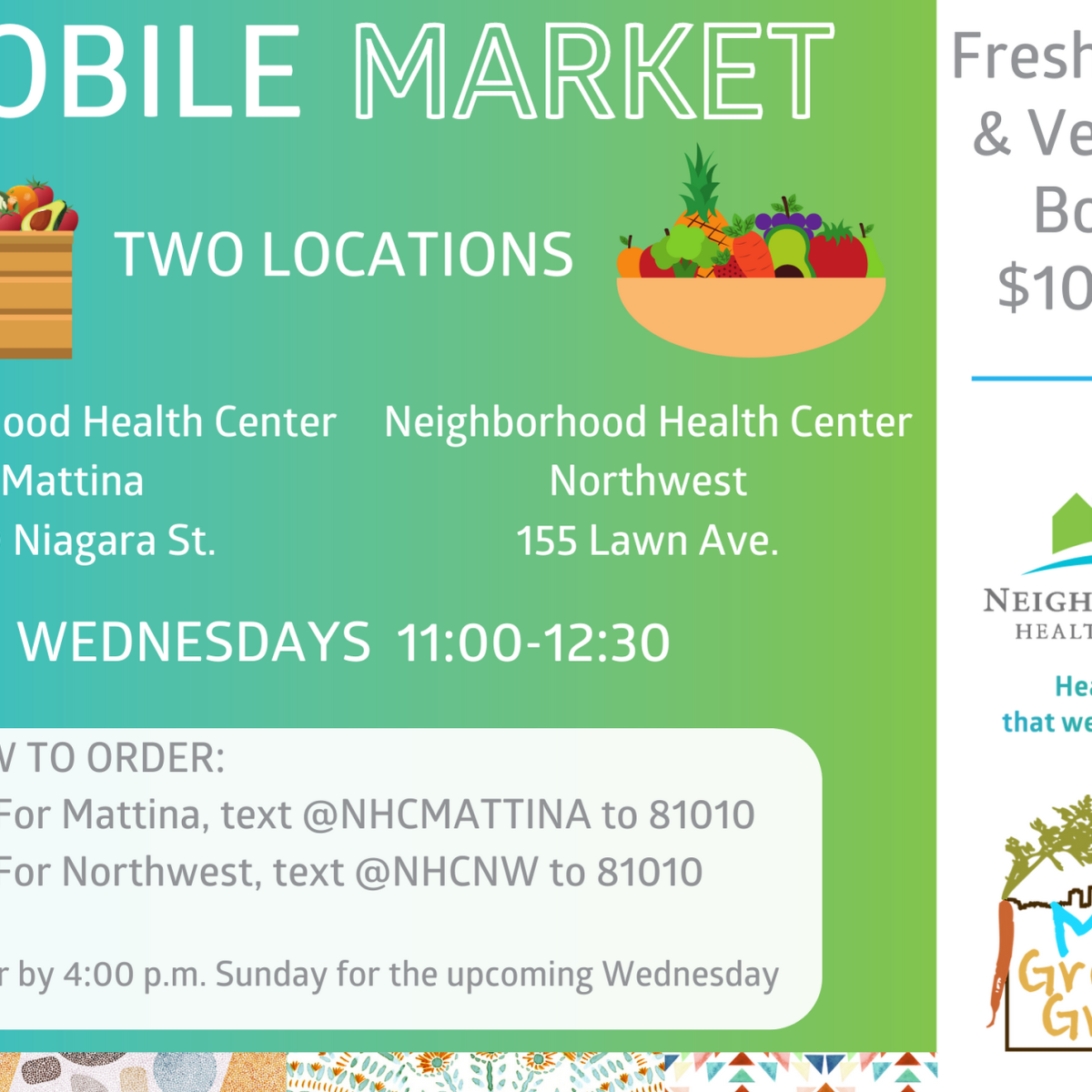 Mobile Market Brings Fresh Produce to Mattina and Northwest