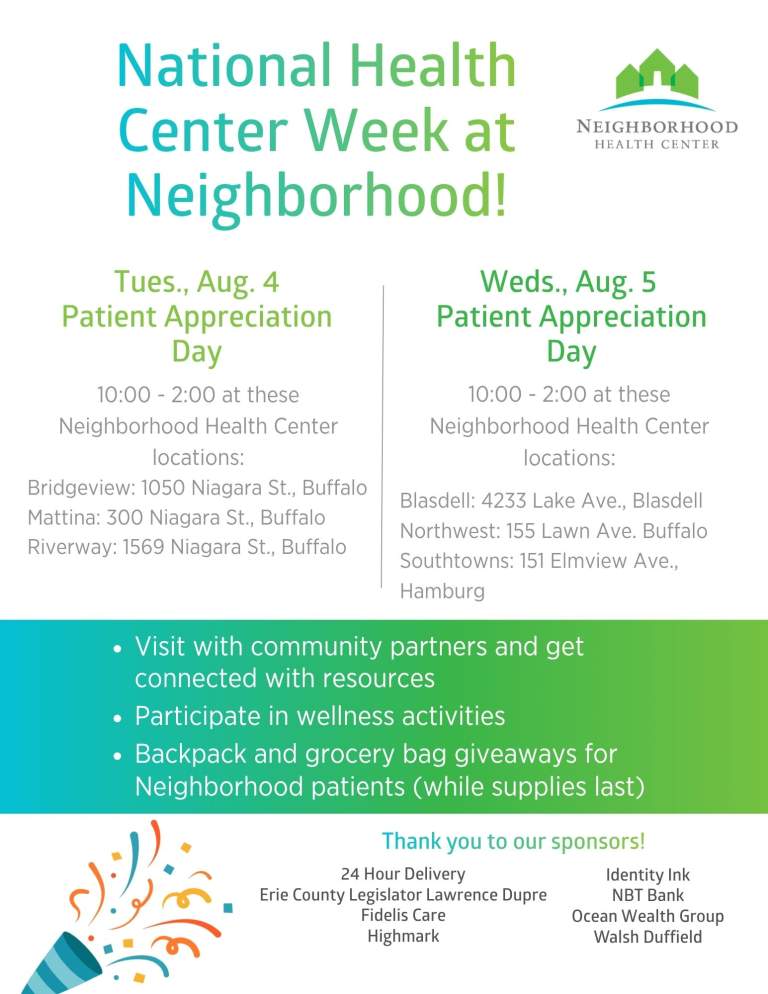 National Health Center Week Patient Appreciation Day